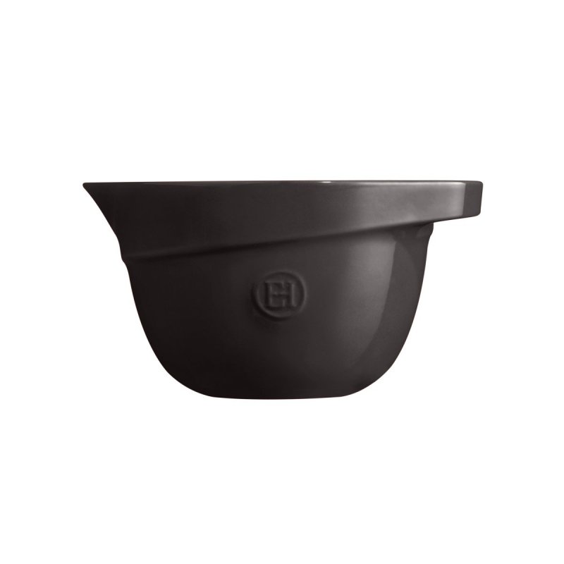 Emile Henry KITCHEN Ceramiczna Miska Kuchenna do Mieszania Ciasta 2,5 l / Czarna