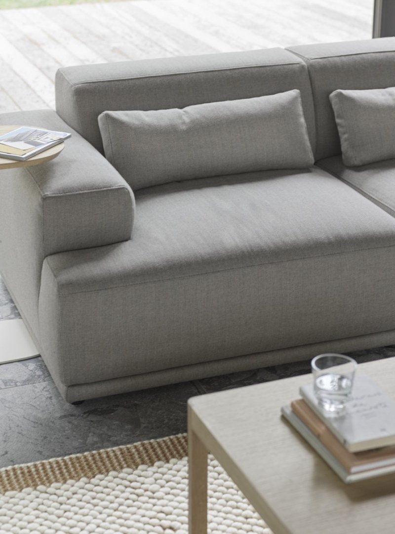 Muuto CONNECT SOFT Sofa Modułowa 3-Osobowa Konfiguracja 3 - Szara