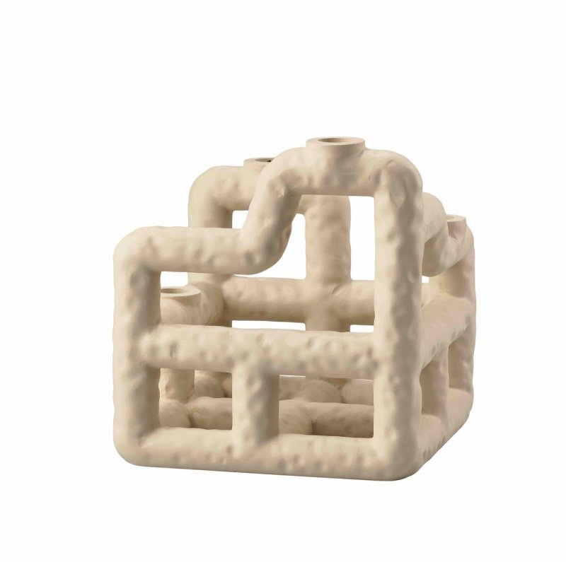 Villa Collection LYNG Świecznik 23 cm Kemowy