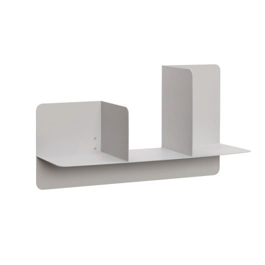 Hübsch FOLD Metalowa Półka Ścienna / Szara