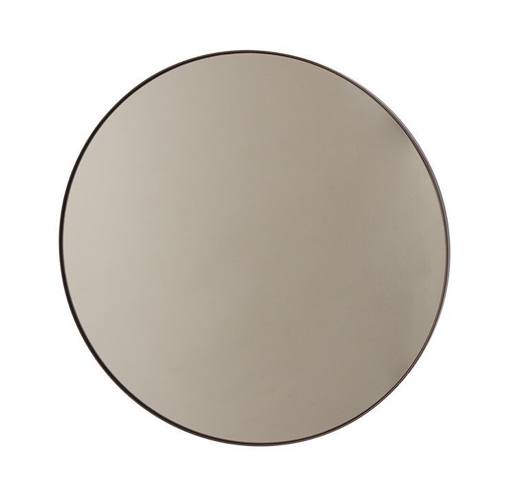 Aytm CIRCUM Lustro Ścienne Okrągłe 70 cm Brązowe