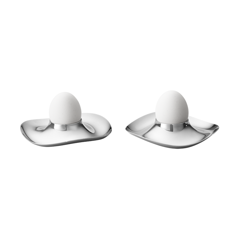 Georg Jensen COBRA Stalowe Kieliszki do Jajek 2 Szt.