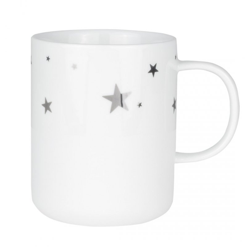 Rader CHRISTMAS Porcelanowy Kubek Świąteczny / Srebrne Gwiazdki