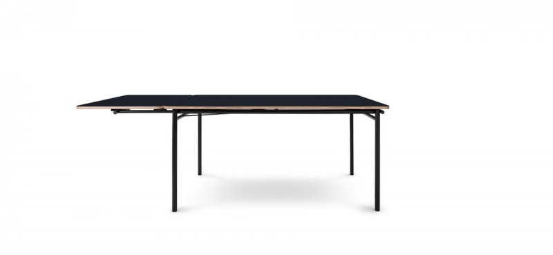 Eva Solo TAFFEL Biurko - Stół Rozkładany 90x150 - 210 cm Czarny / Blat Czarny