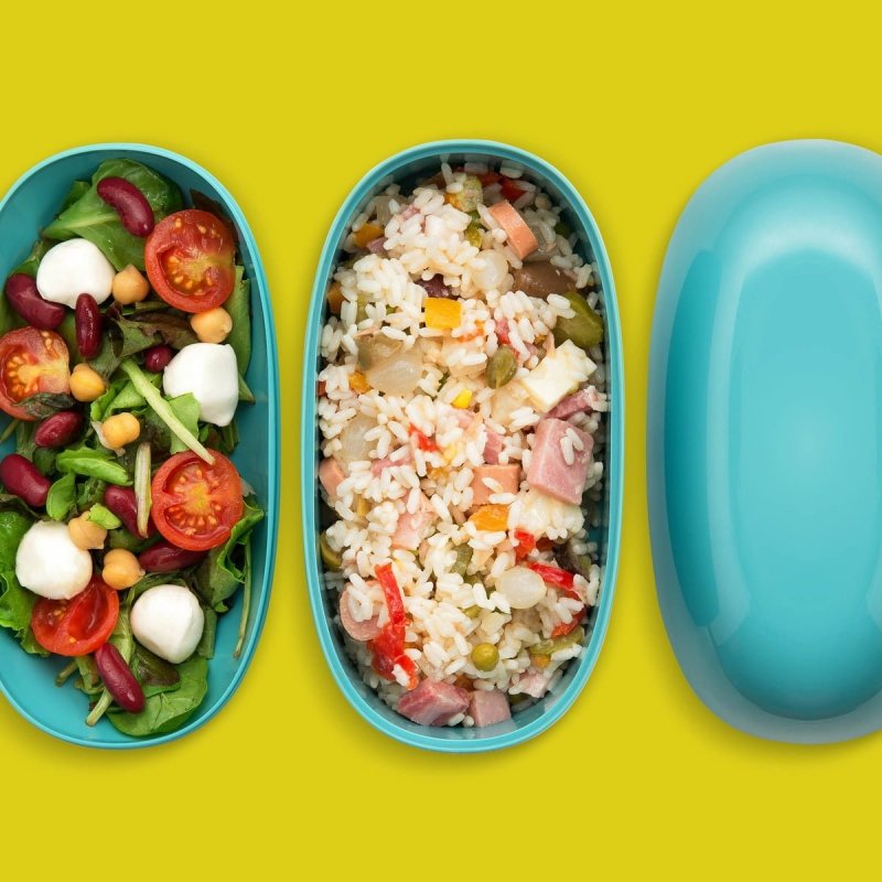 Alessi FOOD A PORTER Lunchbox - Pojemnik na Lunch - Szary