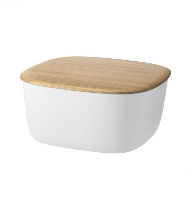 RIG-TIG by Stelton BOX-IT Mały Chlebak z Deską Bambusową / Biały