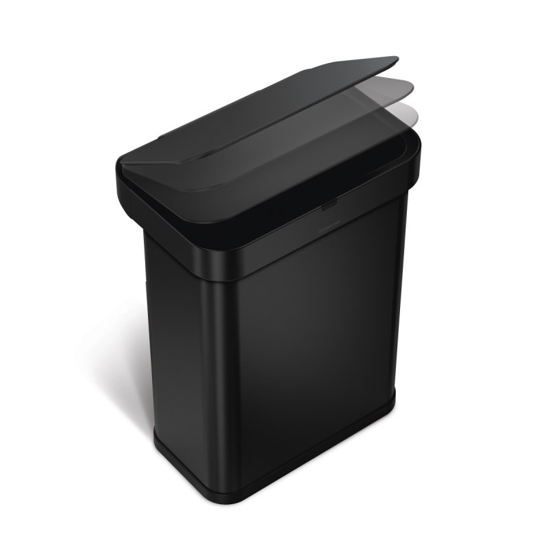 simplehuman LINER POCKET VOICE Automatyczny Kosz na Śmieci 58 l z Możliwością Otwierania Głosem / Czarny