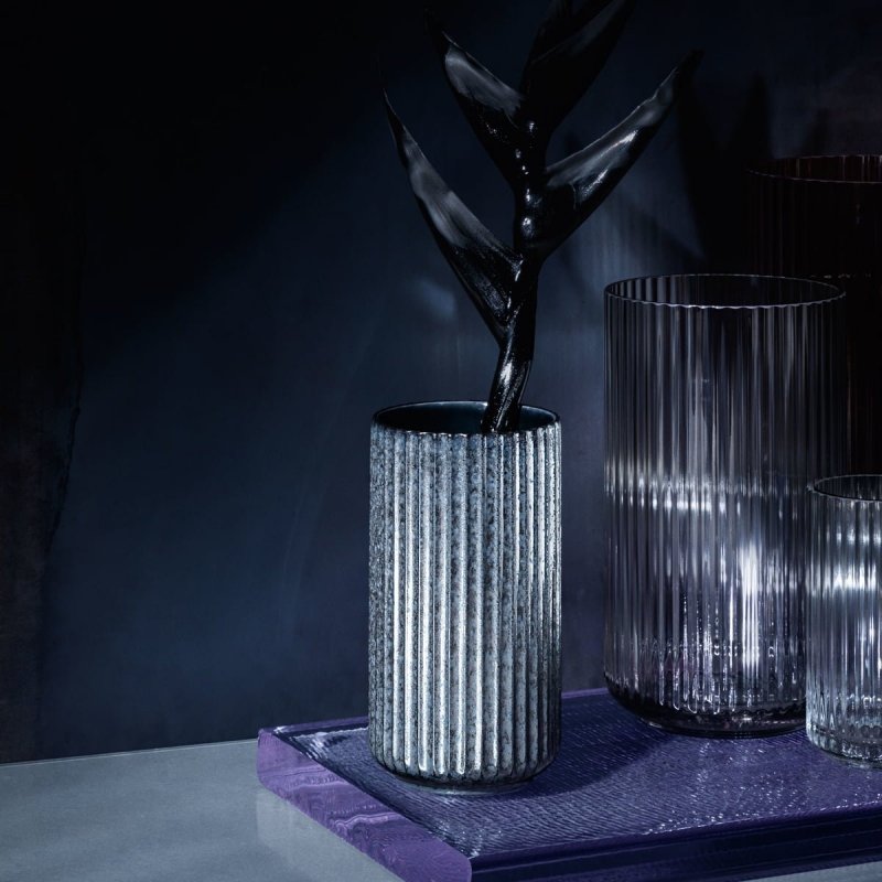 Lyngby Porcelain RADIANCE Wazon do Kwiatów 20.5 cm Szary