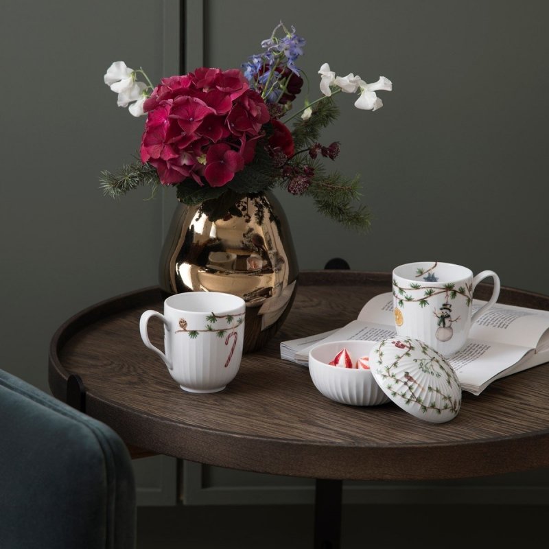 Kähler HAMMERSHØI CHRISTMAS Bombonierka Świąteczna / Porcelanowy Pojemnik z Pokrywką