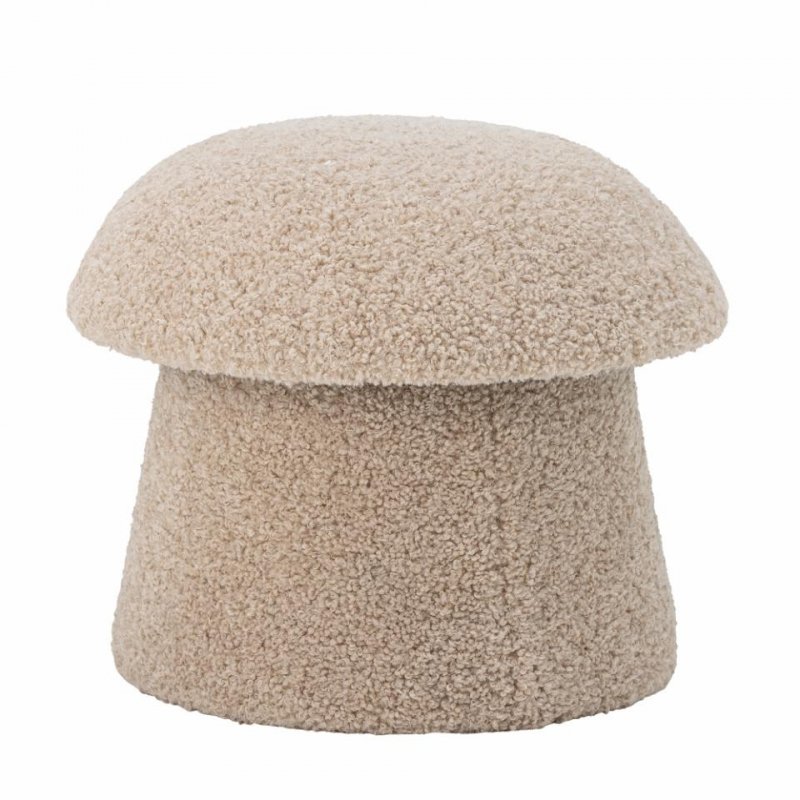 Bloomingville BOCCA Puf Tapicerowany / Beżowy Boucle