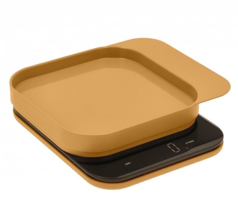 Rosti KITCHEN Elektroniczna Waga Kuchenna z Miską / Żółta