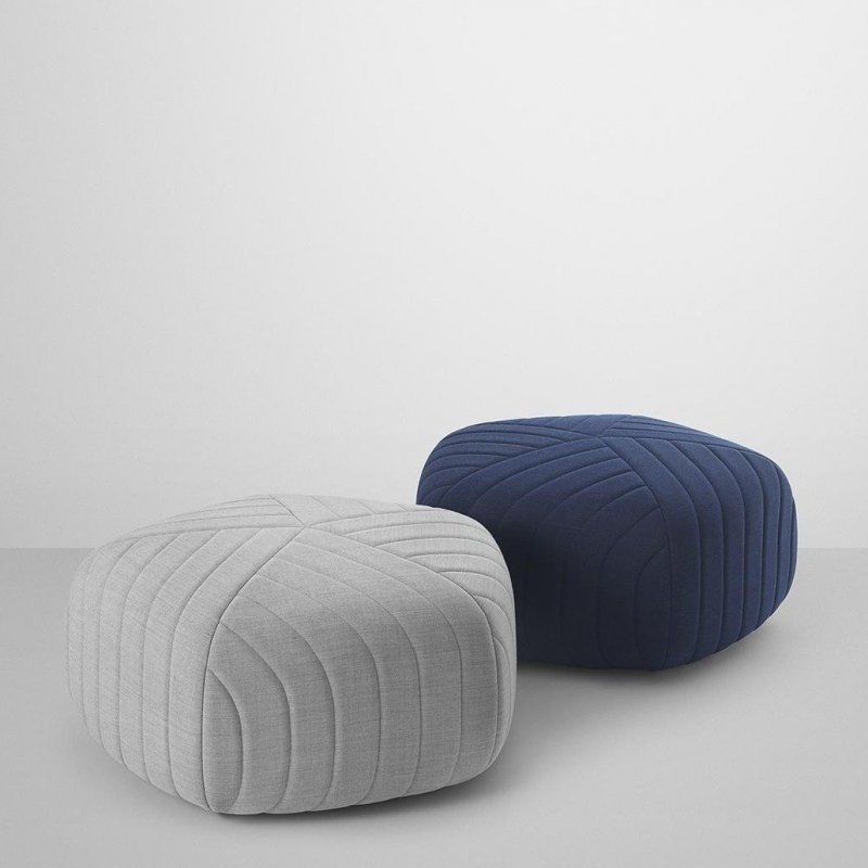 Muuto FIVE Puf Tapicerowany - Ciemnoszara Remix 183