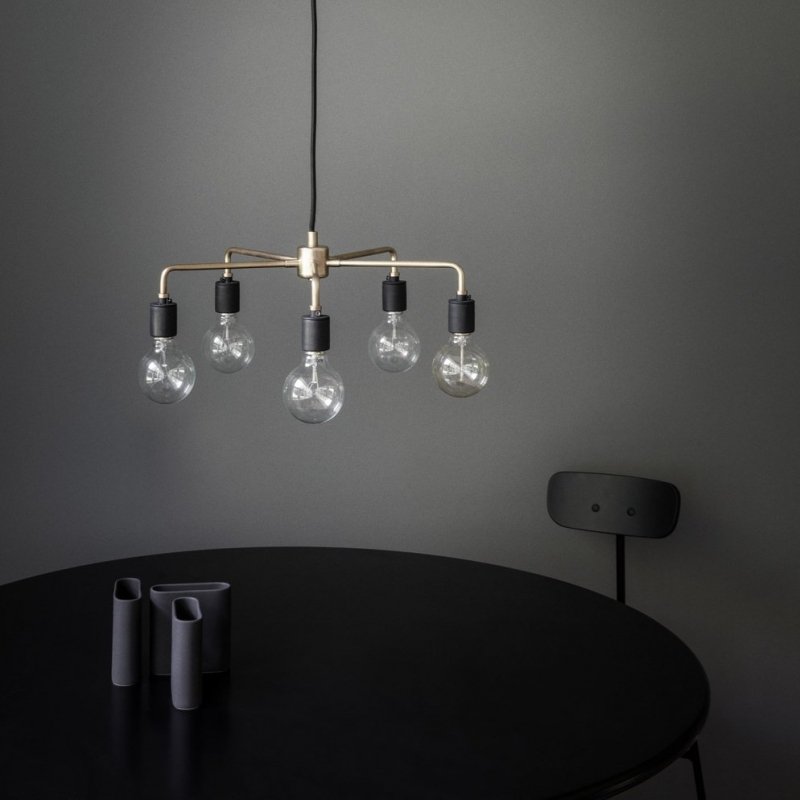 Menu TRIBECA Lampa Wisząca 46 cm - Żyrandol Leonard / Złoty