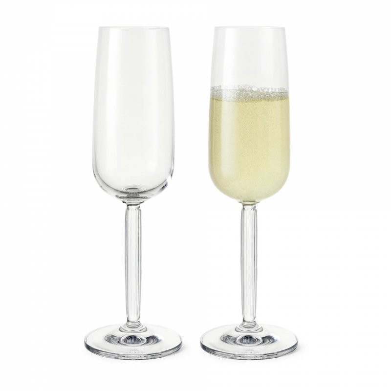 Kähler HAMMERSHØJ Kieliszki do Szampana 240 ml 2 Szt. / Bezbarwne