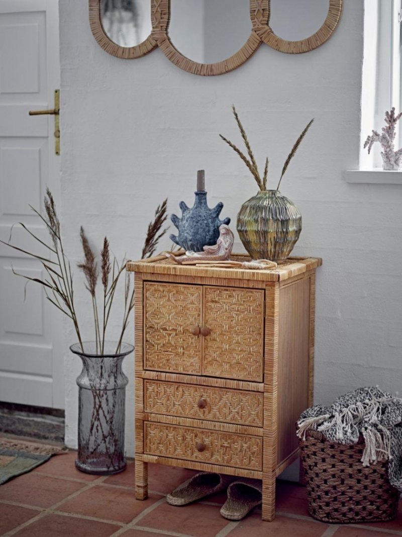 Bloomingville LORRIS Komoda Rattanowa