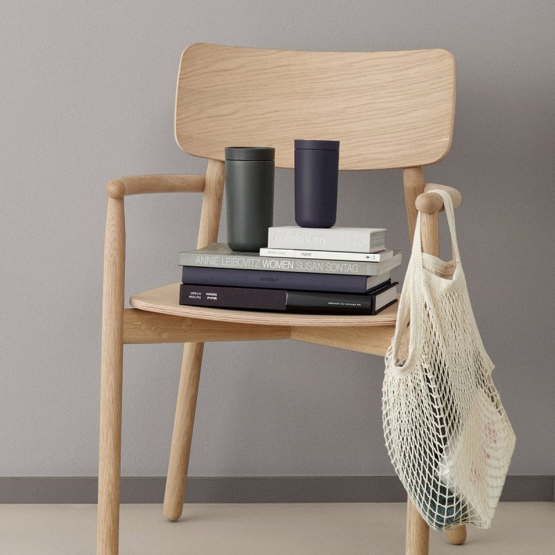 Stelton TO GO CLICK Stalowy Kubek Termiczny 200 ml / Zielony Dusty Green