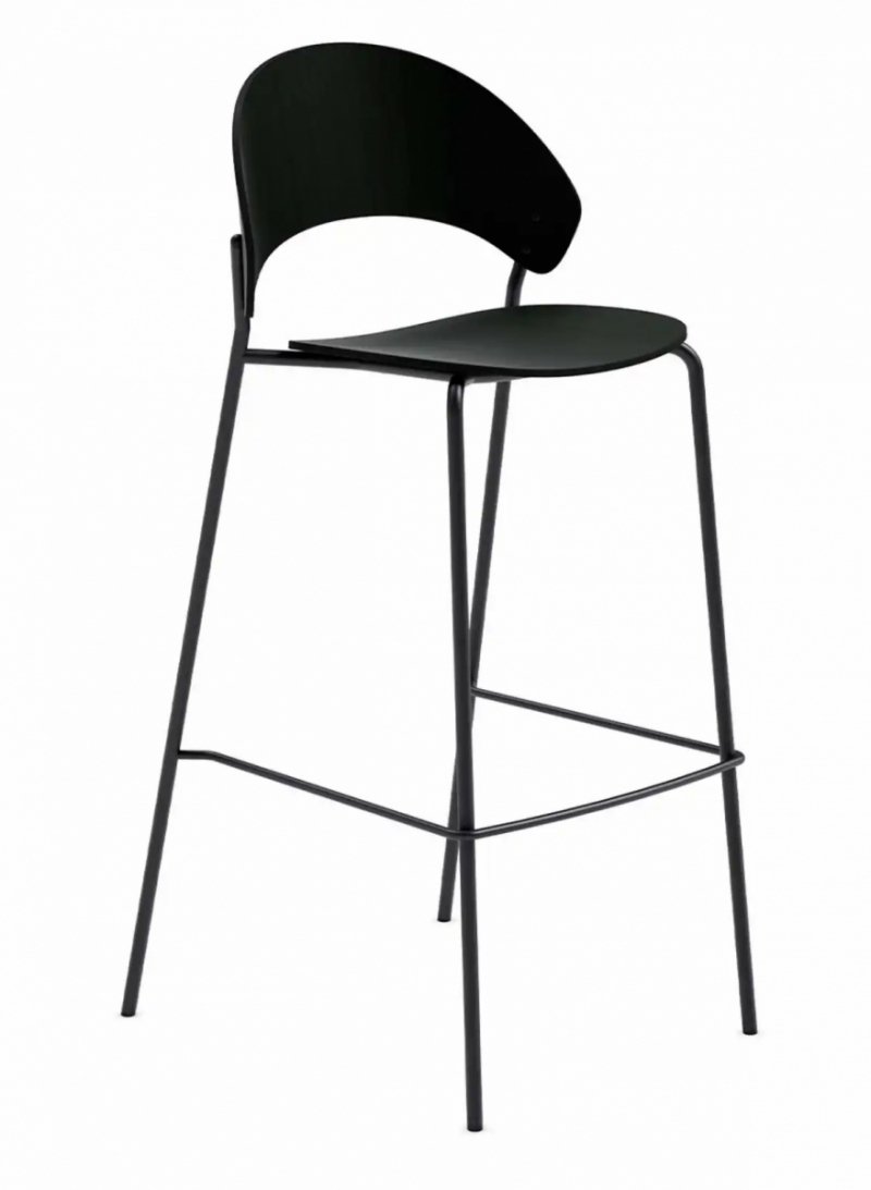 Eva Solo DOSINA Hoker - Krzesło Barowe 75 cm / Czarny