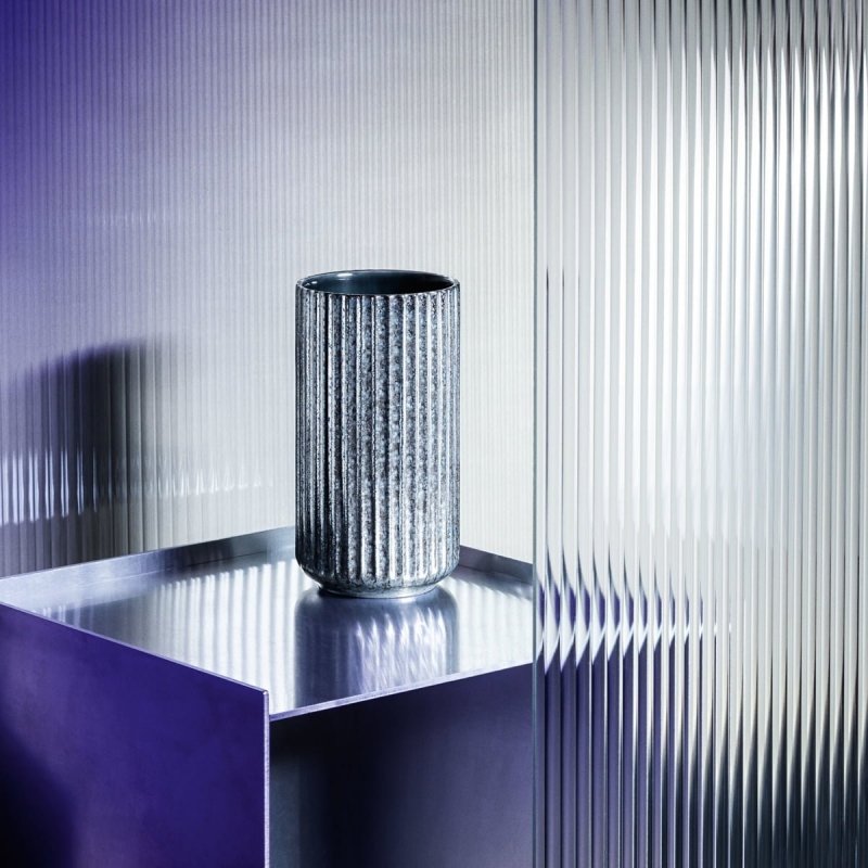 Lyngby Porcelain RADIANCE Wazon do Kwiatów 20.5 cm Szary