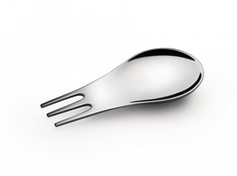 Alessi MOSCARDINO Widelczyk i Łyżka 2w1 do Serwowania Przekąsek