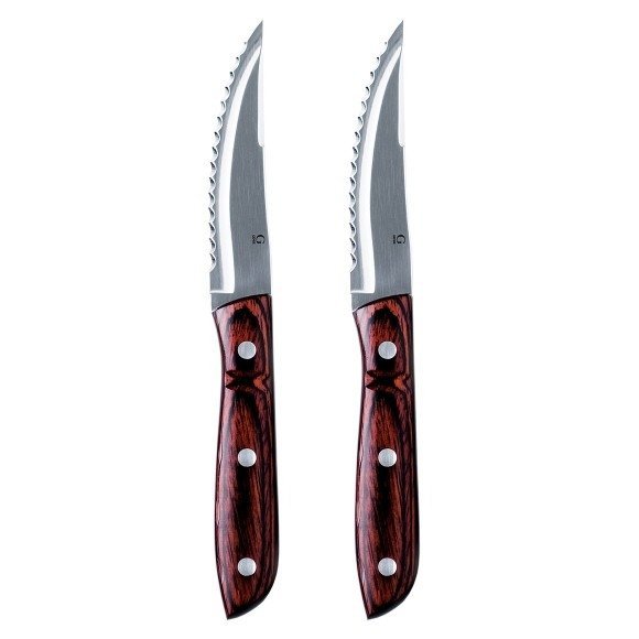Gense OLD FARMER MICARTA Nóż do Steków XL 2 el. Brązowy