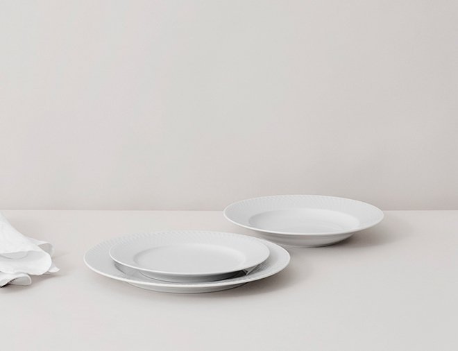Lyngby Porcelain RHOMBE Talerz Głęboki 20 cm