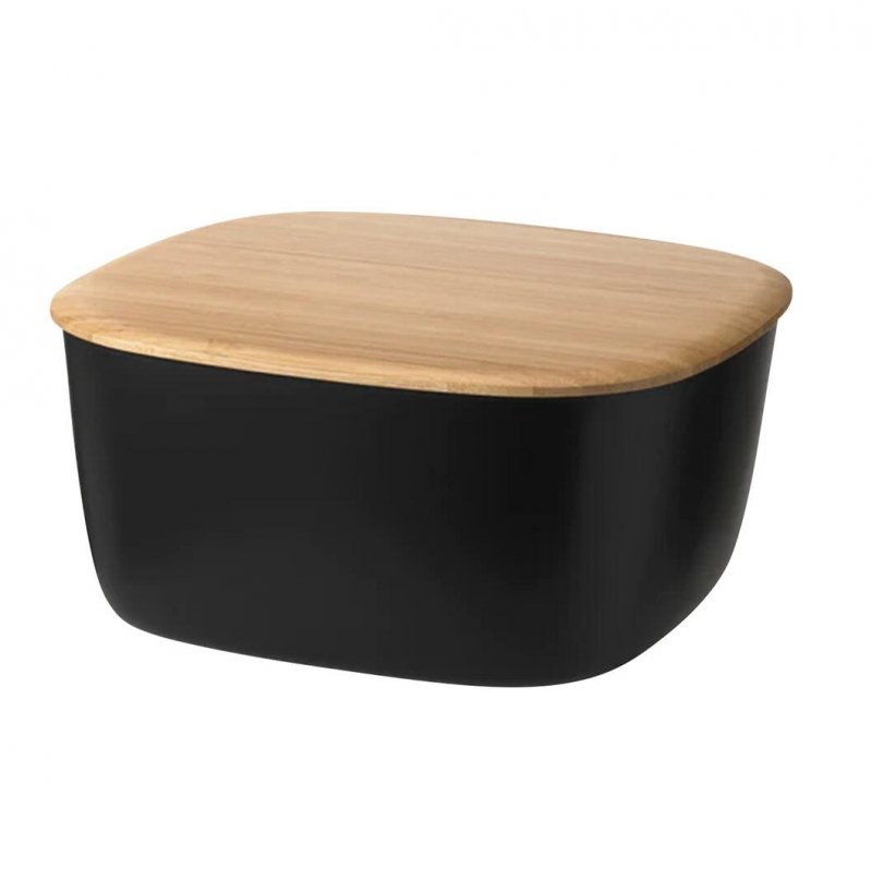 RIG-TIG by Stelton BOX-IT Mały Chlebak z Deską Bambusową / Czarny