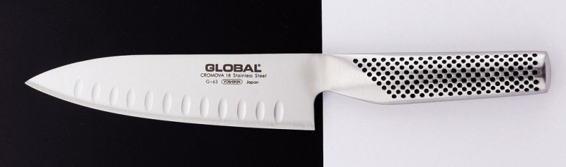 GLOBAL - Japoński Nóż Żłobiony 16 cm G-63