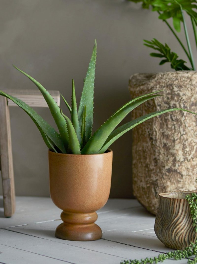 Bloomingville PARAVEZ Osłonka na Doniczkę 20,5 cm / Brązowa