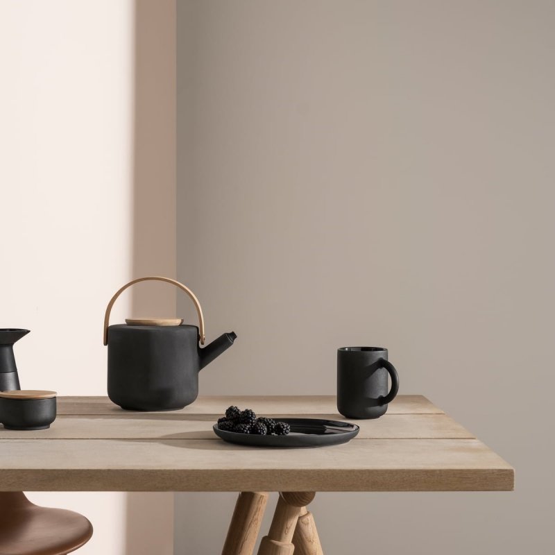 Stelton THEO Talerz Czarny 22 cm 2 Szt. / Czarny