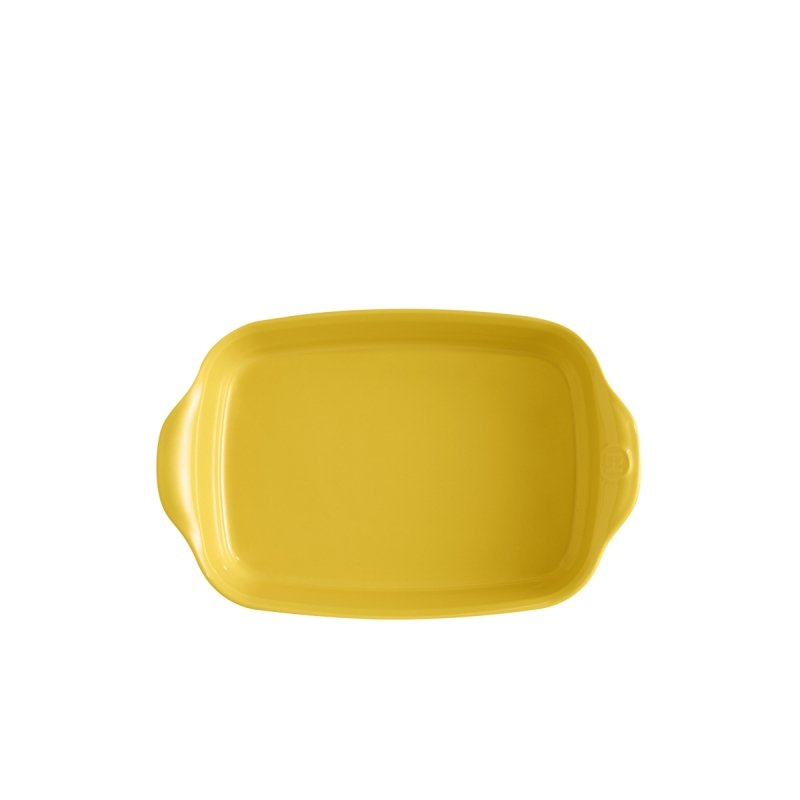 Emile Henry NATURAL CHIC Prostokątna Forma - Naczynie do Zapiekania 30x19 cm Żółte