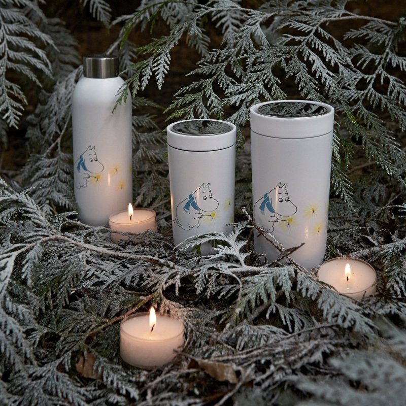 Stelton TO GO Kubek Termiczny 200 ml MUMINKI Biały