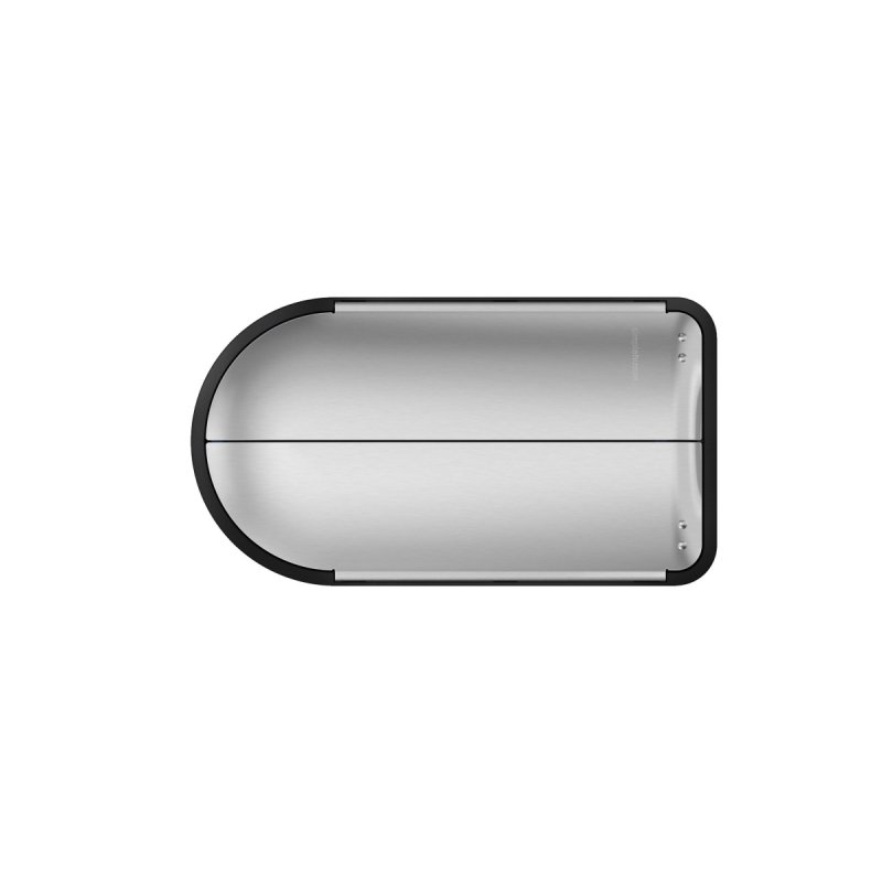 simplehuman BUTTERFLY Motylkowy Kosz Pedałowy 18 l Stal FPP / Srebrny