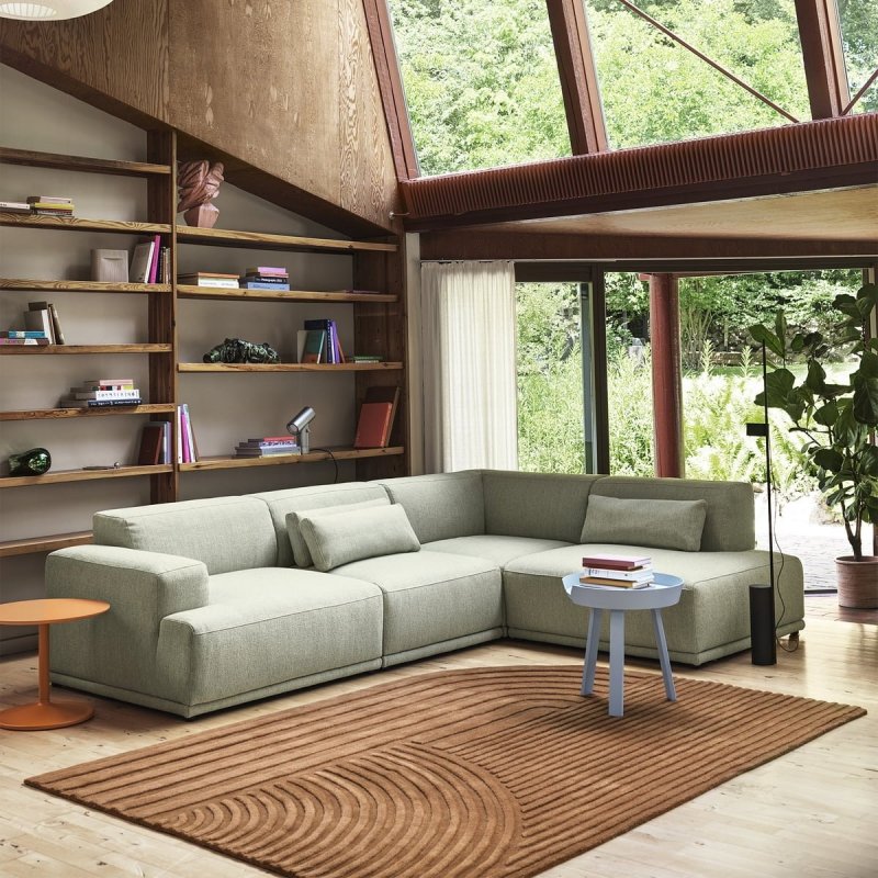 Muuto RELEVO Dywan Wełniany 200x300 cm Zielony Sage Green