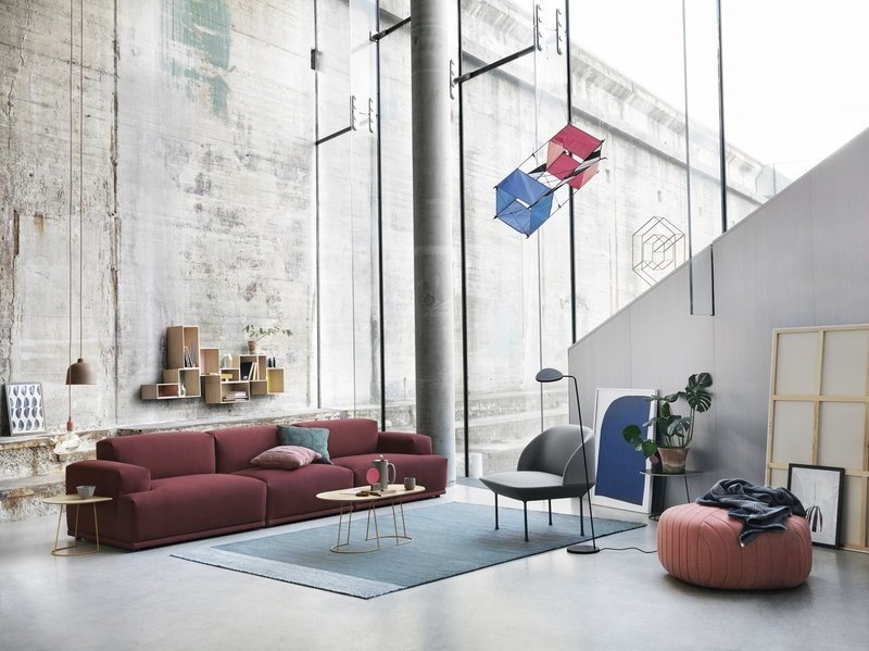 Muuto VARJO Dywan Wełniany 170x240 cm Niebieski
