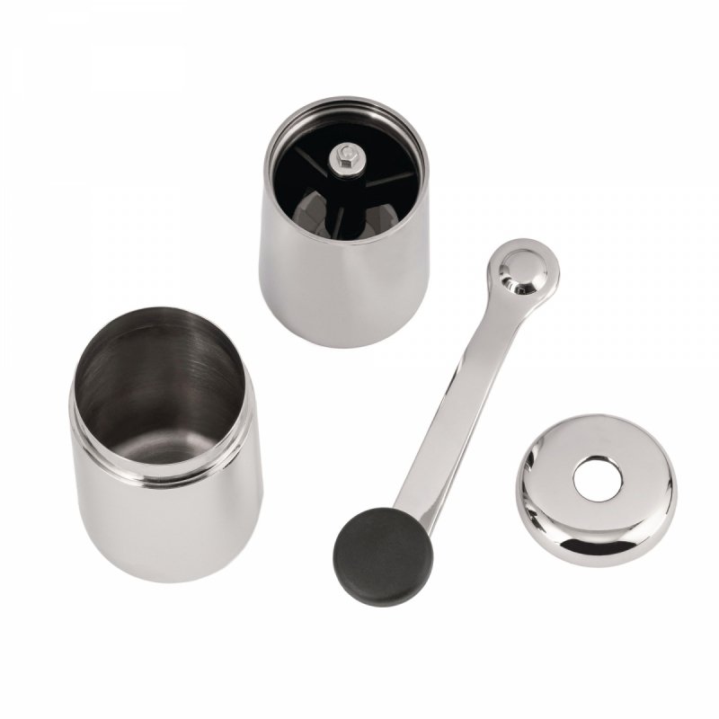Alessi COFFEE Stalowy Ręczny Młynek do Mielenia Kawy / Srebrny