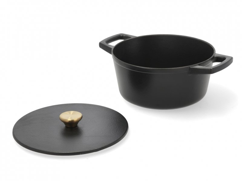 Holm CAST IRON Garnek Żeliwny 3,6 l / Czarny