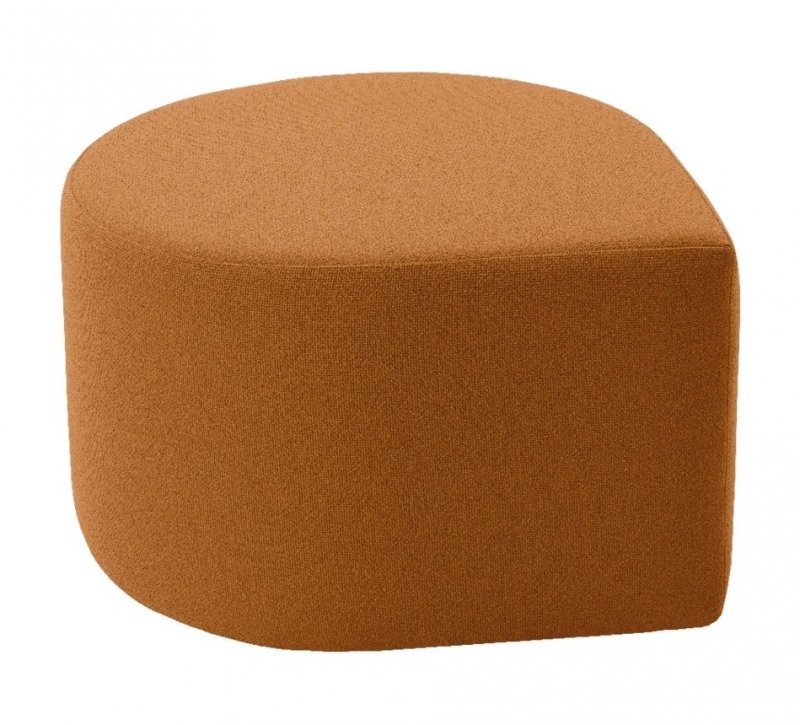 Aytm STILLA Puf Tapicerowany - Siedzisko / Pomarańczowy AMBER BOUCLÉ