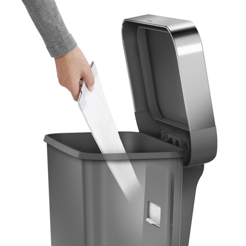 simplehuman LINER POCKET Kosz Pedałowy 45 l / Szary