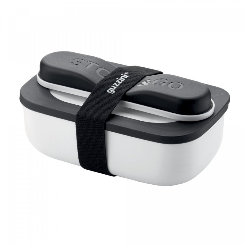 Guzzini STORE GO Lunchbox ze Sztućcami / Biały