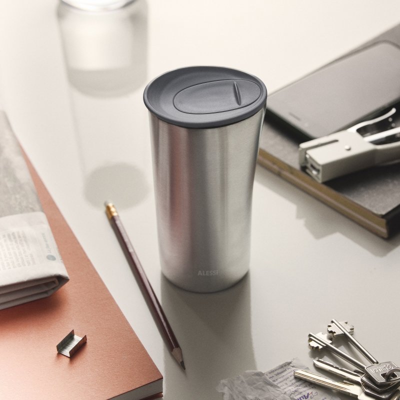 Alessi BURI Kubek Termiczny 330 ml / Szary