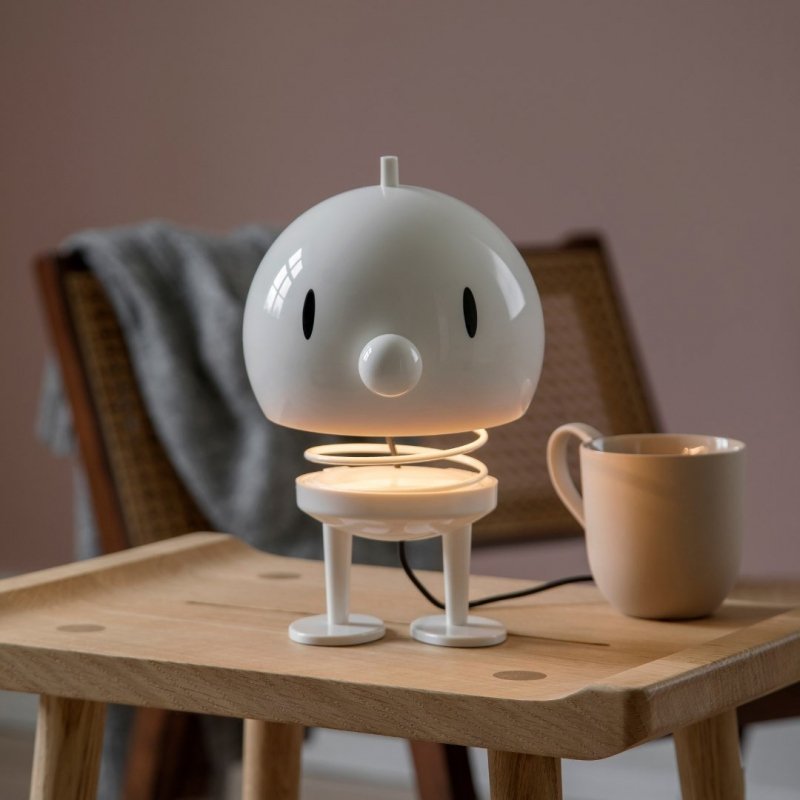 Hoptimist BUMBLE Lampa Stołowa - Figurka Optymisty L Biała