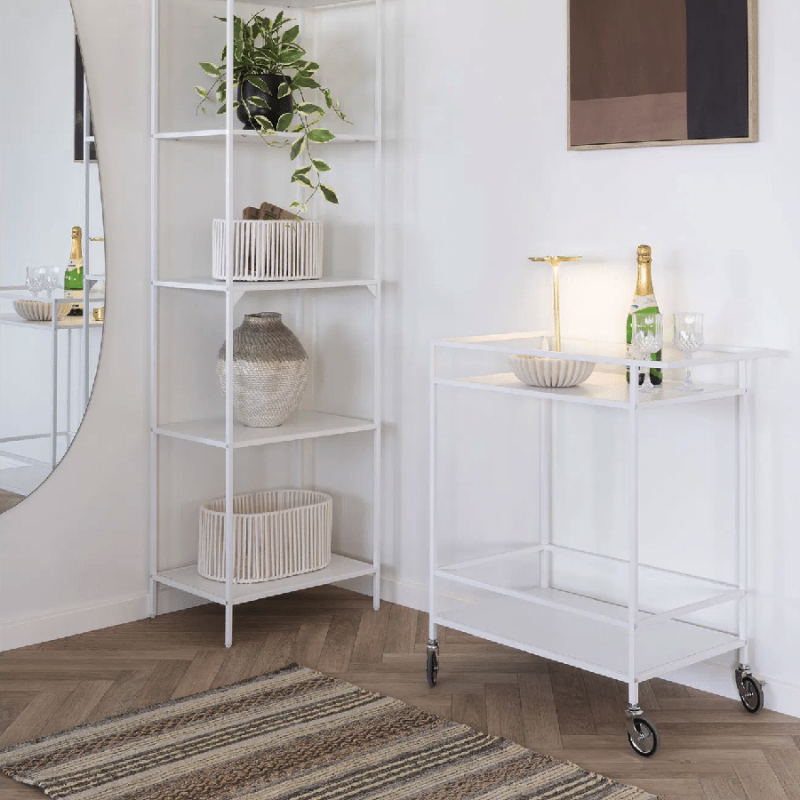 Barek na kółkach Vita Bar Trolley biały design