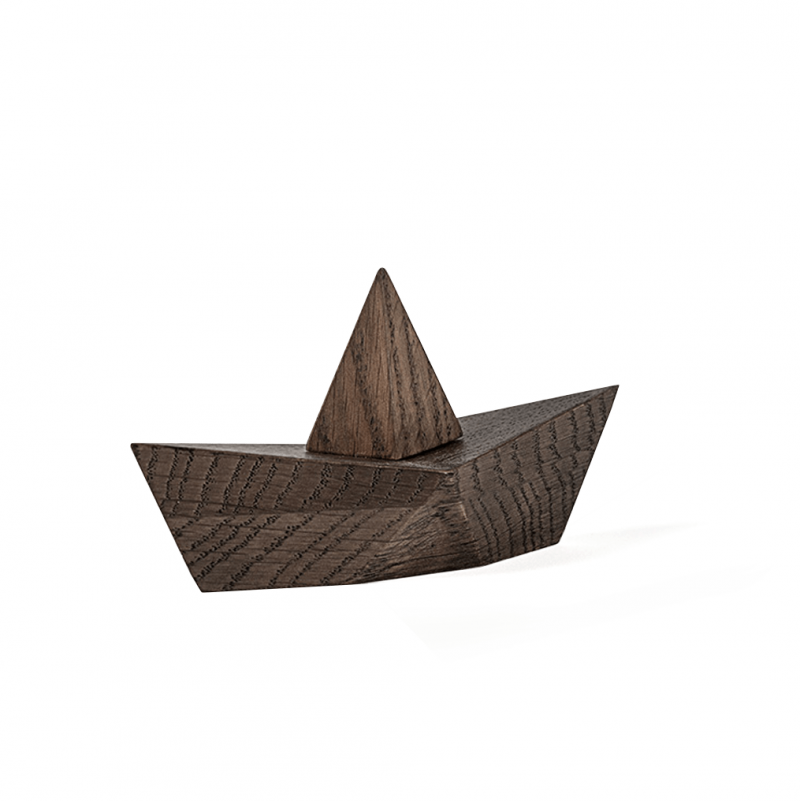 boyhood ADMIRAL Drewniana Figurka - Statek 14 cm Ciemny Dąb