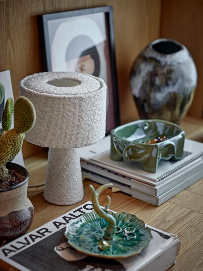 Kamionkowa misa dekoracyjna o organicznym, unikatowym wykończeniu