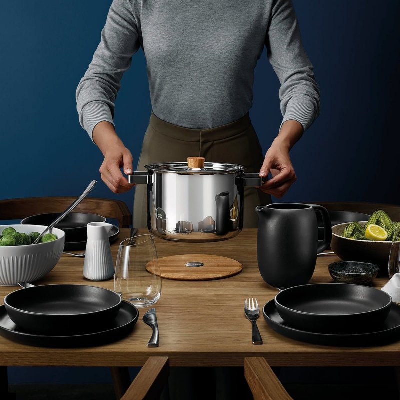 Eva Solo NORDIC KITCHEN Garnek z Pokrywką 3 l Uchwyt Drewniany