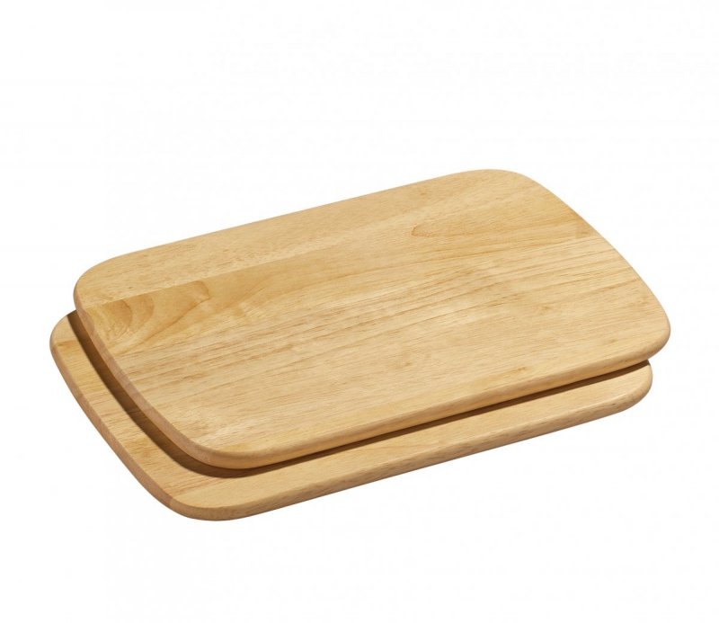 Zassenhaus KAUCZUKOWIEC Drewniane Deski Śniadaniowe 2 Szt. 28 cm
