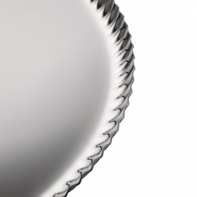 Alessi PLEATS Okrągła Stalowa Taca do Serwowania 31 cm / Srebrna