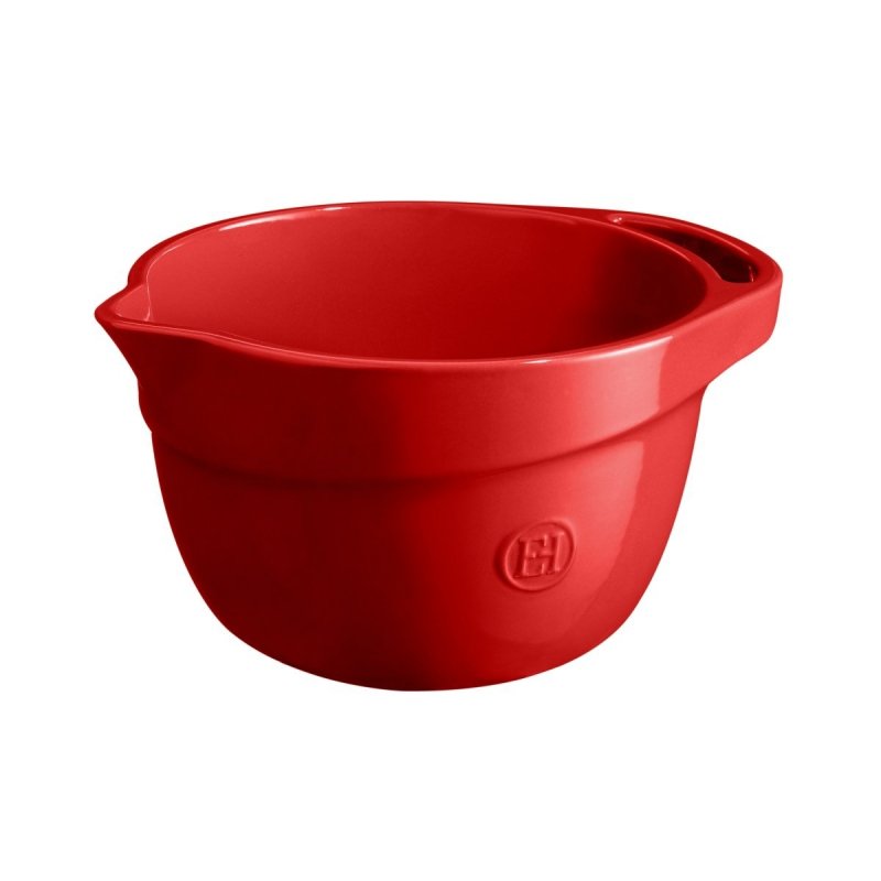 Emile Henry KITCHEN Ceramiczna Miska Kuchenna do Mieszania Ciasta 3,5 l / Czerwona