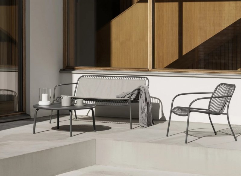 Blomus YUA WIRE Sofa Ogrodowa / Jasnoszara Silk Grey