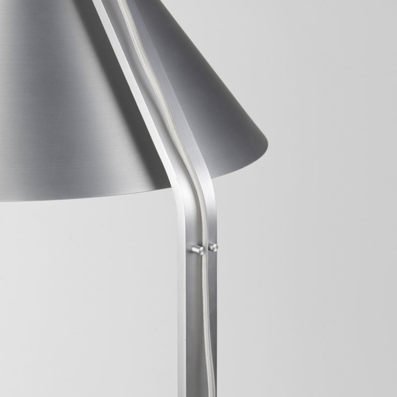 Kristina dam studio CONE Lampa Podłogowa / Srebrna
